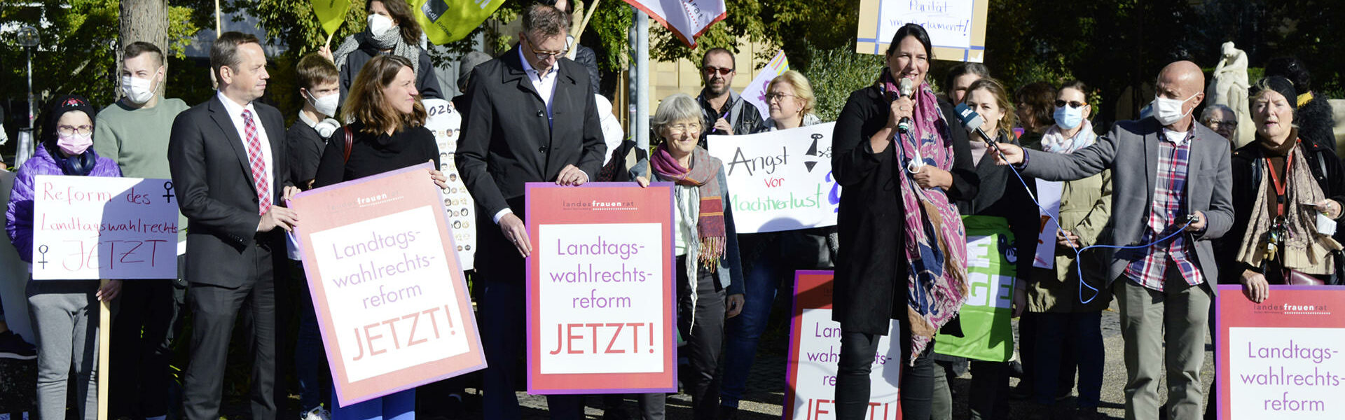 Mahnwache am 21. Oktober 2021 – Landtagswahlrechtsreform Jetzt!