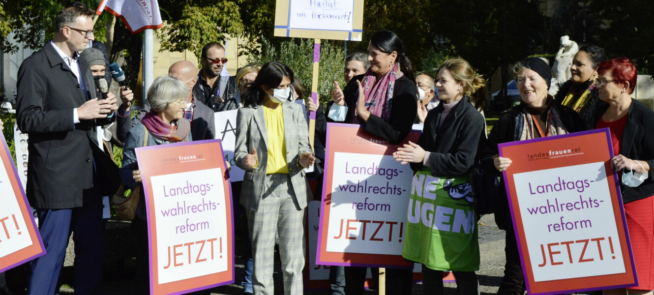 Mahnwache am 21. Oktober 2021 – Landtagswahlrechtsreform Jetzt!