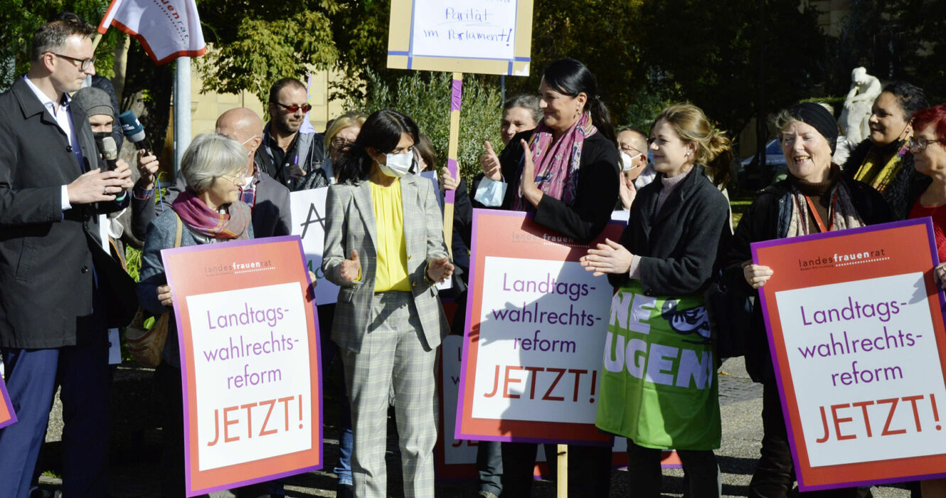 Mahnwache am 21. Oktober 2021 – Landtagswahlrechtsreform Jetzt!