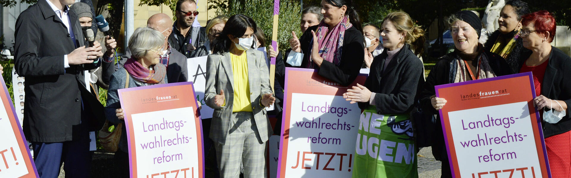 Mahnwache am 21. Oktober 2021 – Landtagswahlrechtsreform Jetzt!