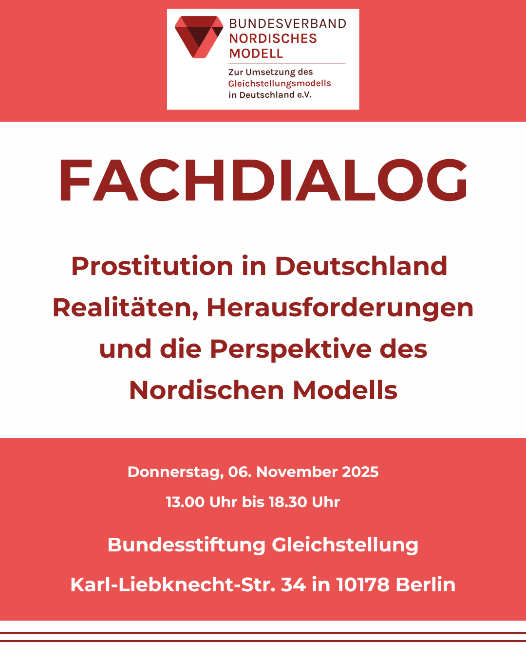 Fachdialog: Prostitution in Deutschland – Realitäten, Herausforderungen und die Perspektive des Nordischen Modells 