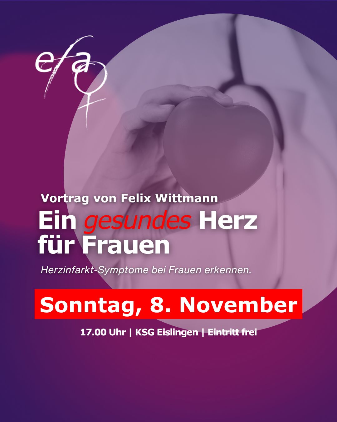 Ein gesundes Herz für Frauen- Vortrag der eislinger-frauen-aktion e.V.